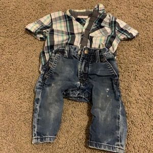 Country boyyy flannel and jeans SOLD